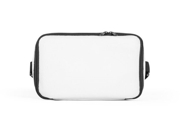 Bolsa térmica Cancun poliéster reciclado 600D con interior PEVA Blanco detalle 8