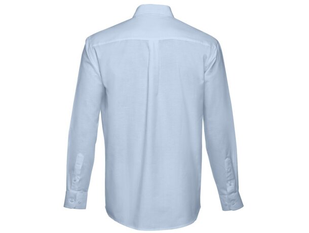 Camisa oxford Tokyo II de manga larga en algodón y poliéster Azul claro detalle 2