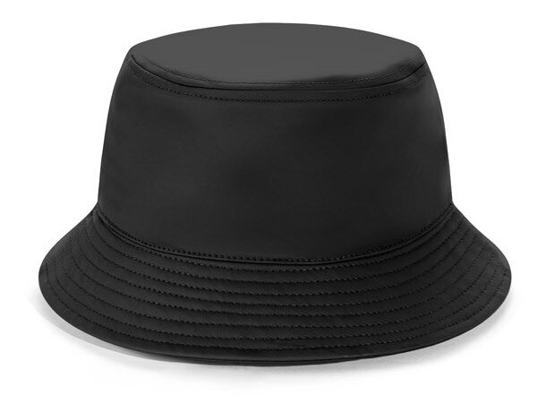 Sombrero panamá Mason en poliéster reciclado rPET, ligero Negro detalle 7