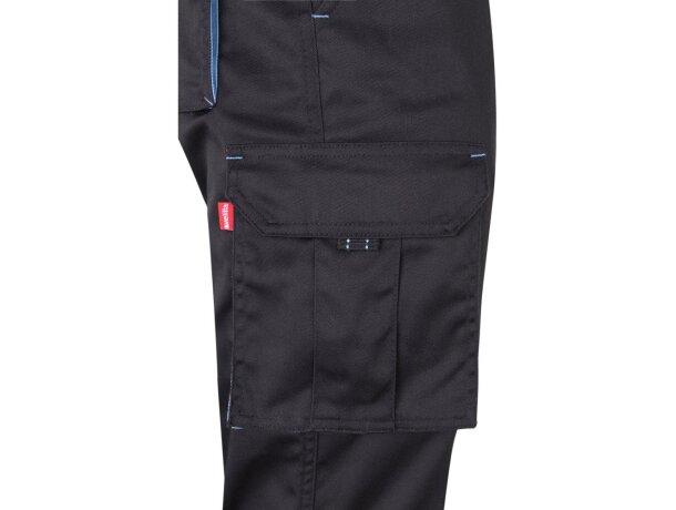 Pantalón elástico bicolor fides con seis bolsillos funcionales Gris/Azul claro detalle 33