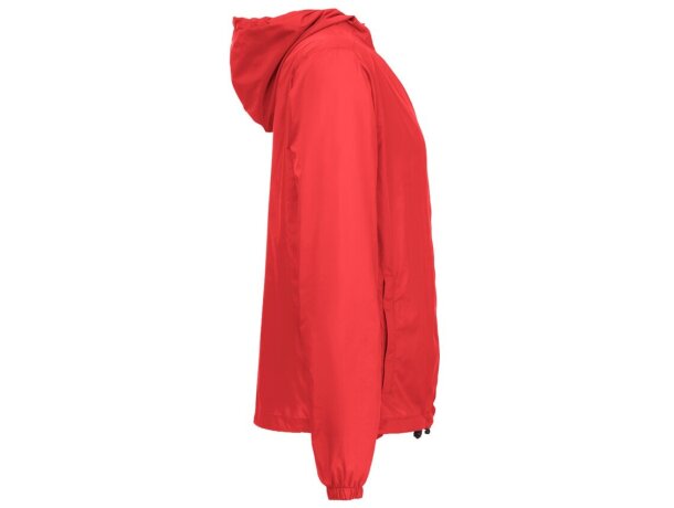 Cortavientos thc dubliners unisex nailon reciclado con capucha Rojo detalle 13