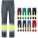 Pantalón de sarga bicolor VL Athena con bandas reflectantes detalle 1