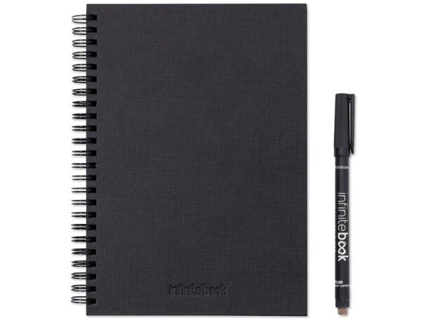 Kit infinitebook a5 planner texture con tapa dura reutilizable Negro detalle 10