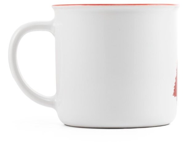 Taza Vernon X de ceramica rojo