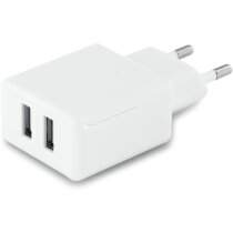 Cargador Usb con dos salidas blanco barato Cargador Usb con dos salidas blanco barato