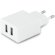 Cargador Usb con dos salidas blanco barato