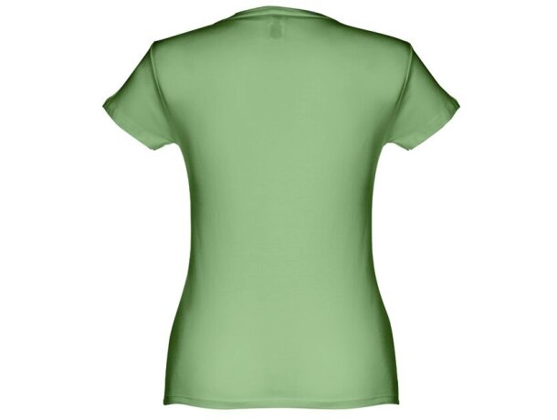 Camisetas manga corta corte entallado de algodón 150 g/m2 Thc Sofia Jade verde detalle 29