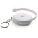 Llavero con cinta métrica de 1.5 metros blanco personalizado