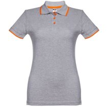 Polo slim fit Rome women bicolor manga corta