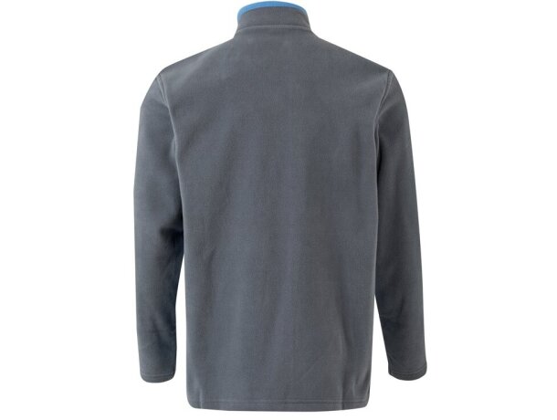 Chaqueta polar bicolor Geras con cinco bolsillos y cremallera Gris/Azul claro detalle 21