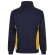 Sudadera de rizo bicolor Svarog cuello alto media cremallera Azul marino/Amarillo detalle 40
