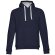 Sudadera Moscow unisex con capucha, bolsillo marsupial y cordones Azul marino detalle 18