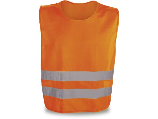 Chaleco de alta visibilidad unisex con certificado EN17353 Hi!dea Thiem Naranja detalle 1