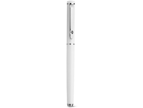 Juego de roller y bolígrafo de metal CALIOPE SET blanco