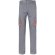 Pantalón elástico bicolor fides con seis bolsillos funcionales Gris/Naranja