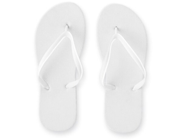 Pantuflas Bali con suela de eva sublimable talla l/xl (40-43) Blanco detalle 2