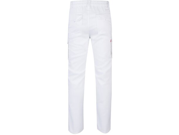 Pantalón lugh multibolsillos elástico con bolsillos de fuelle Blanco detalle 33