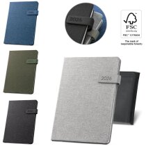 Planificador semanal B5 azul rPET personalizadas