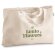 Bolsa 100% algodón horizontal de poliéster reciclado Hi!dea Parma Natural claro detalle 4
