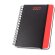 Agenda a5 brecht de papel reciclado con tapa dura y anillas Rojo