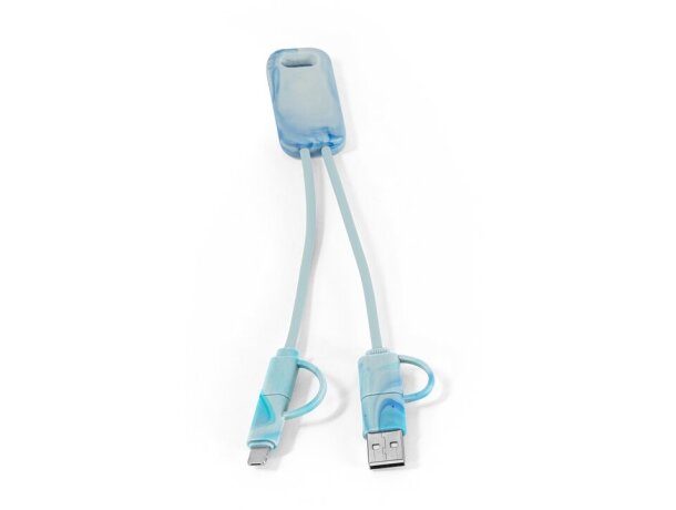 Cable usb 6 en 1 berners ultrarrápido en pet reciclado 100% rpet Multicolor detalle 3