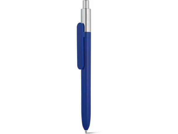 Bolígrafo Kiwu Chrome a color con acabado brillante azul