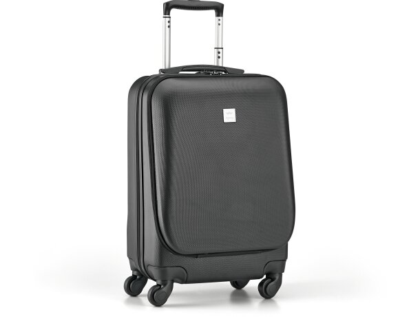 Trolley abs con 4 ruedas giratorias personalizado negro Trolley abs con 4 ruedas giratorias personalizado negro
