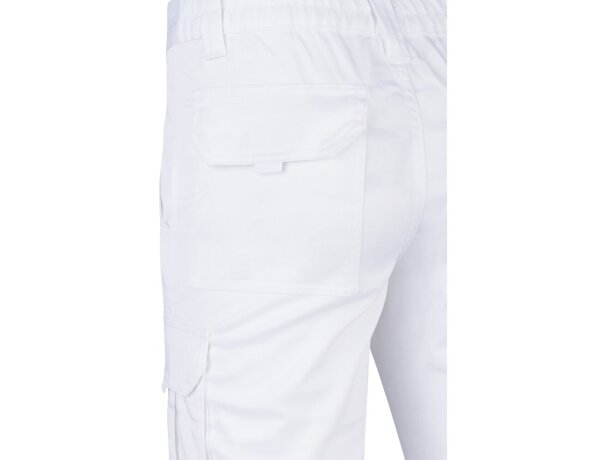 Pantalón lugh multibolsillos elástico con bolsillos de fuelle Blanco detalle 37