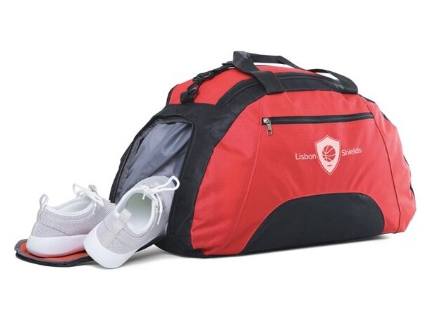 Bolsa Fit deportiva con base semirrígida rojo