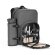 Mochila nevera whitsunday para pícnic con vajilla incluida Gris oscuro detalle 5