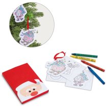 Set de navidad con 8 tarjetas de cartón para niños