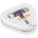 Auriculares con caja abs azul royal