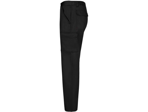 Pantalón de sarga multibolsillos Hermes con cintura elástica Negro detalle 66