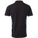 Polo piqué bicolor Supay manga corta con cuello en canalé Negro/Azul claro detalle 18