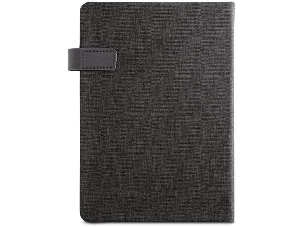 Agendas personalizadas Andresen A5 rPET reciclado con cierre elástico negro