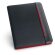 Portafolios Fitzgerald A4 con banda de colores personalizado rojo