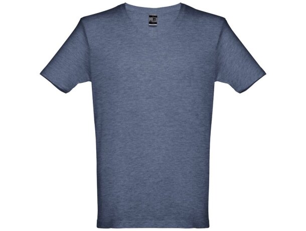 Camisetas manga corta poliéster unisex 150 g/m2 Thc Azul matizado detalle 8