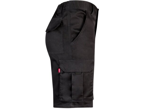 Bermudas elásticas multibolsillos Hebe con cinturilla elástica Negro detalle 30