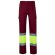 Pantalón multibolsillos bicolor poseidon con reflectantes Burdeos/Amarillo