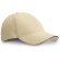 Gorra con hebilla de metal en algodón beige