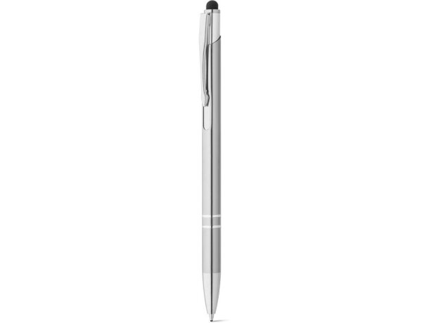 Bolígrafo de aluminio GALBA. Cromado satinado detalle 2