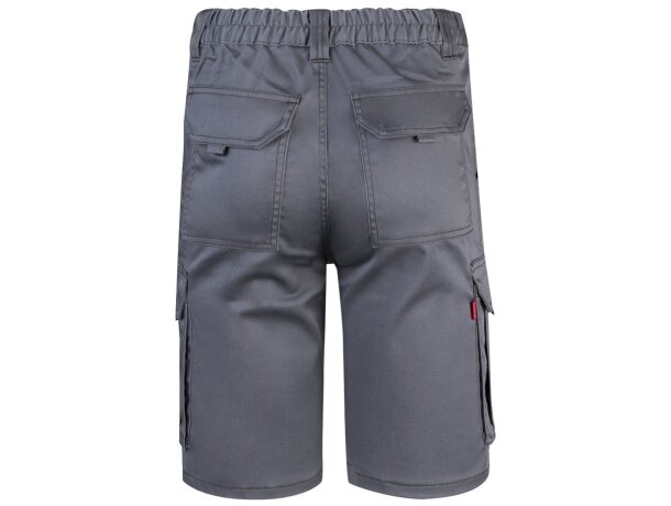 Bermudas elásticas multibolsillos Hebe con cinturilla elástica Gris detalle 13