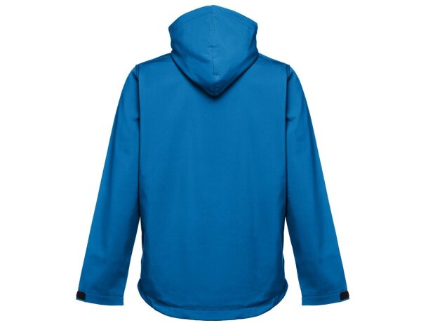 Chaqueta softshell zagreb con capucha removible para hombre Azul petróleo detalle 3