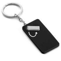 Llavero rectangular pvc personalizado negro Llavero rectangular pvc personalizado negro