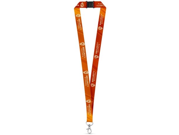 Bristol lanyard personalizado con mosquetón y cierre seguridad detalle 1