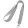 Lanyard con mosquetón para personalizar gris claro