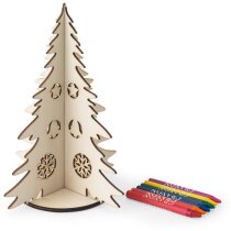 Árbol de navidad Pinery madera FSC para colorear