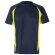 Camiseta técnica ojo de pájaro bicolor VL Slayer Azul marino/Amarillo