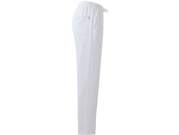 Pantalon freyr microfibra repelente a líquidos unisex sanitario Blanco detalle 49