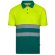 Polo fortuna alta visibilidad con bandas reflectantes Verde/Amarillo